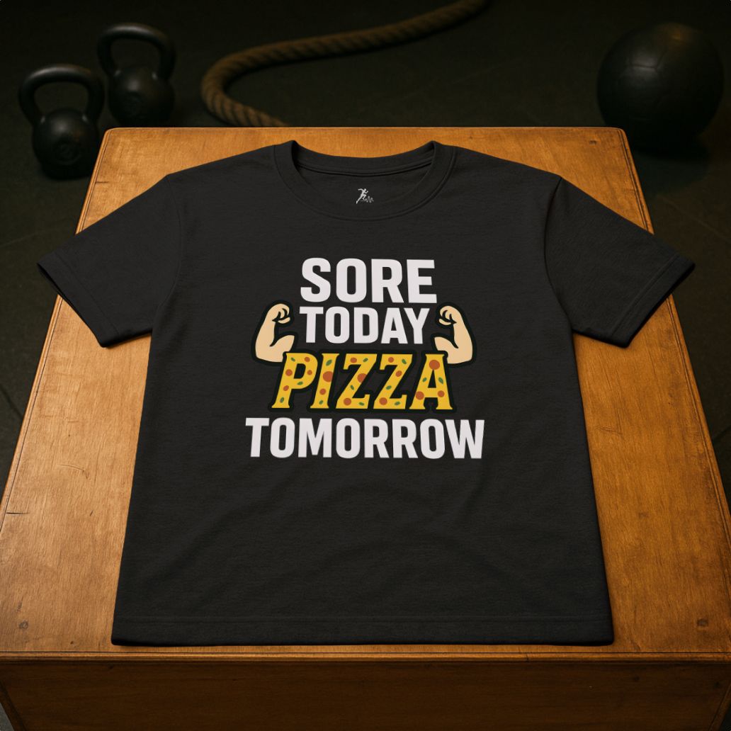 Sore today, Pizza tomorrow