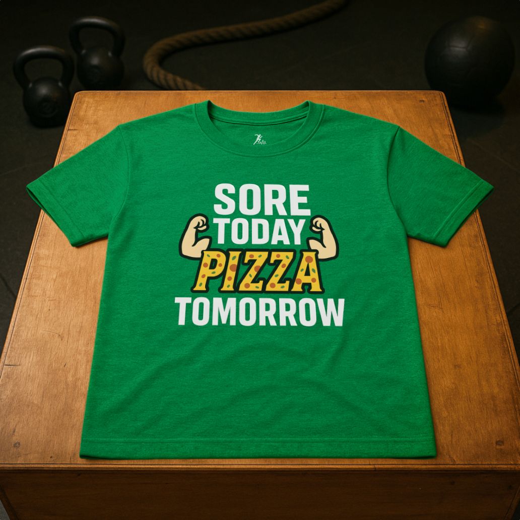 Sore today, Pizza tomorrow