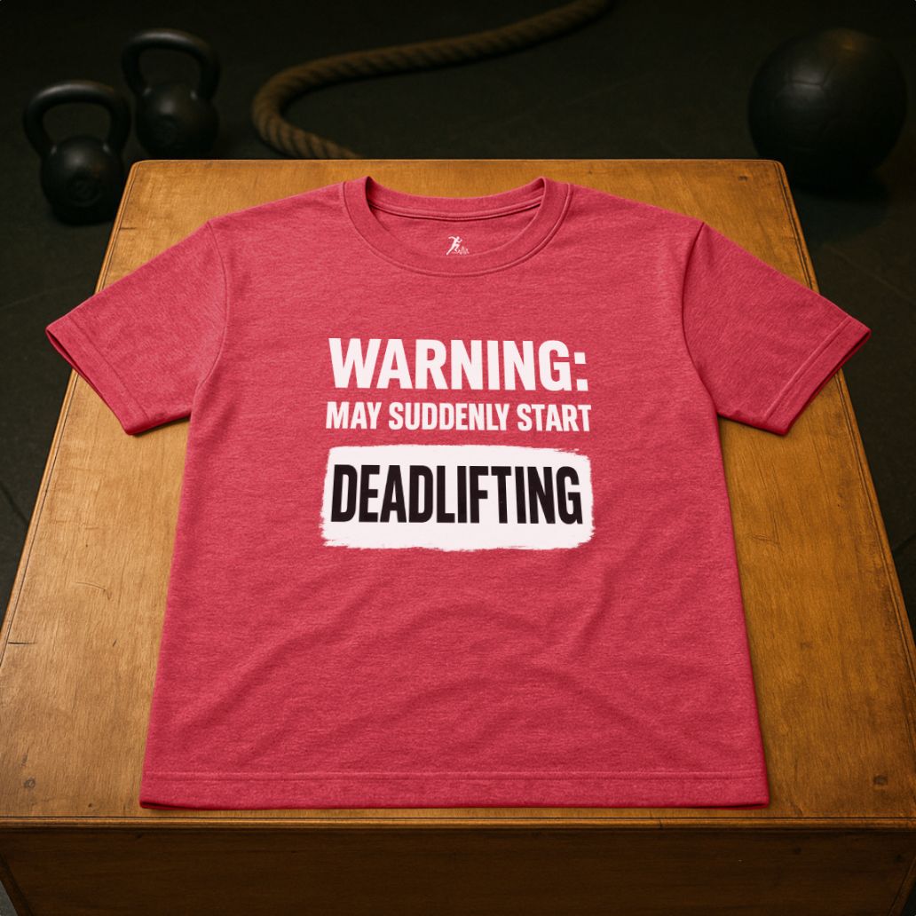 Warning: May suddenly start Deadlifting