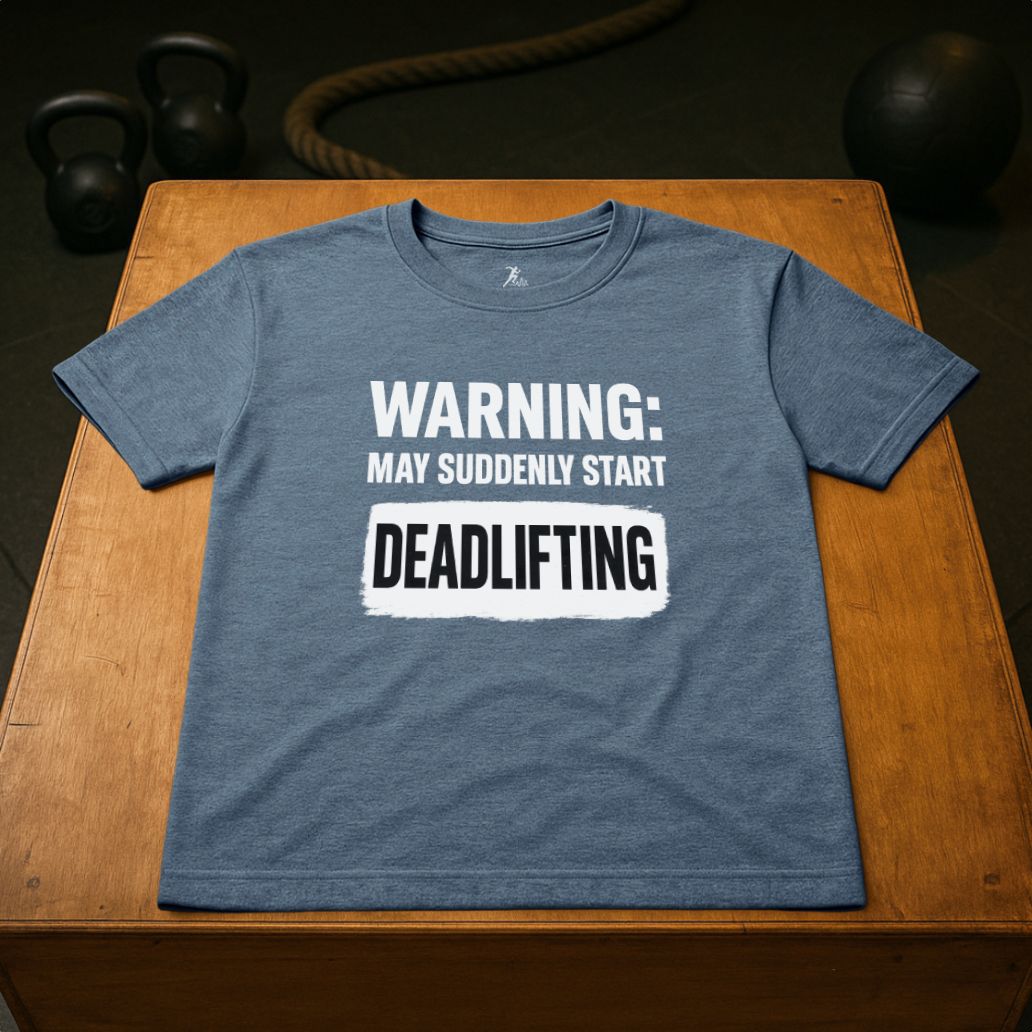 Warning: May suddenly start Deadlifting